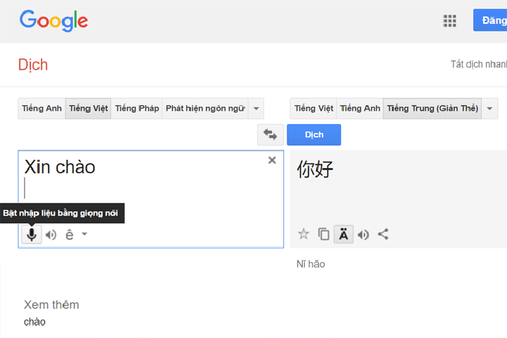 1. Google dịch tiếng trung chụp ảnh
