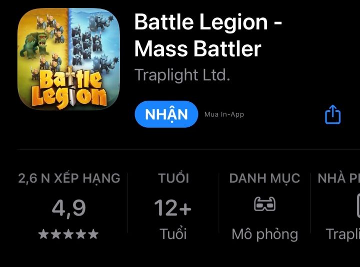 4. Hướng dẫn tải trò chơi Battle Legion - Mass Battler về máy