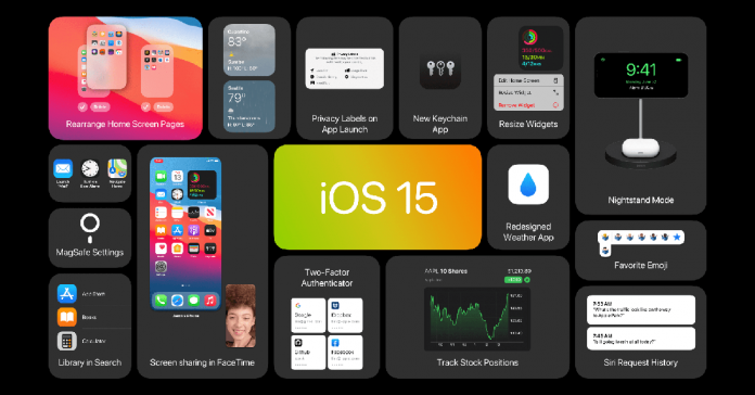 iOS 15 thông tin tính năng